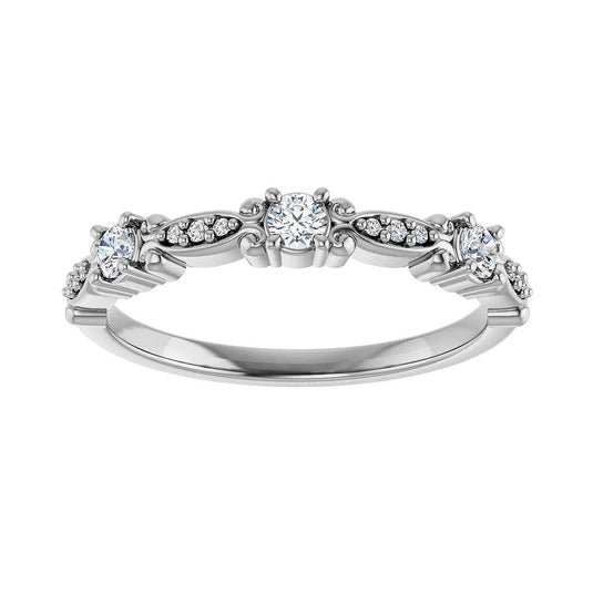 Vintage Natural Diamond Anniversary Band