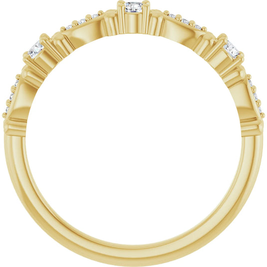 Vintage Natural Diamond Anniversary Band