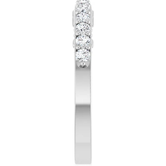Round Lab-Grown Diamond Wedding Band