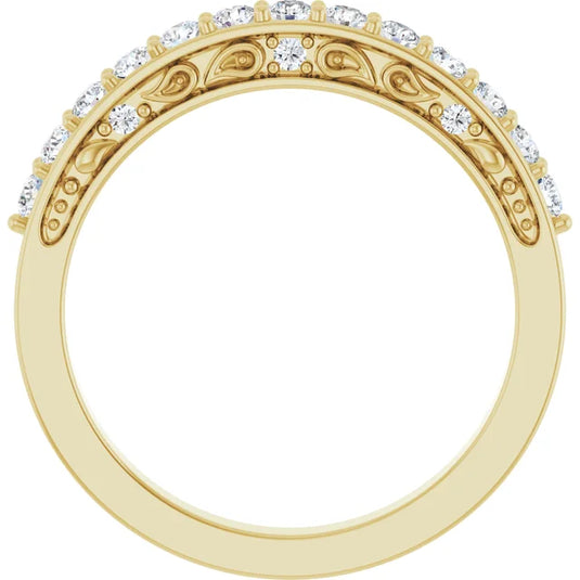 Round Lab-Grown Diamond Wedding Band