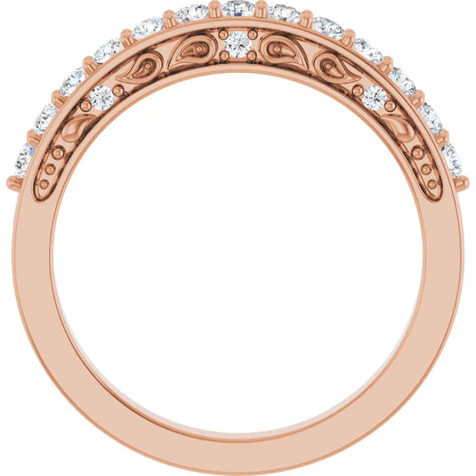 Round Lab-Grown Diamond Wedding Band