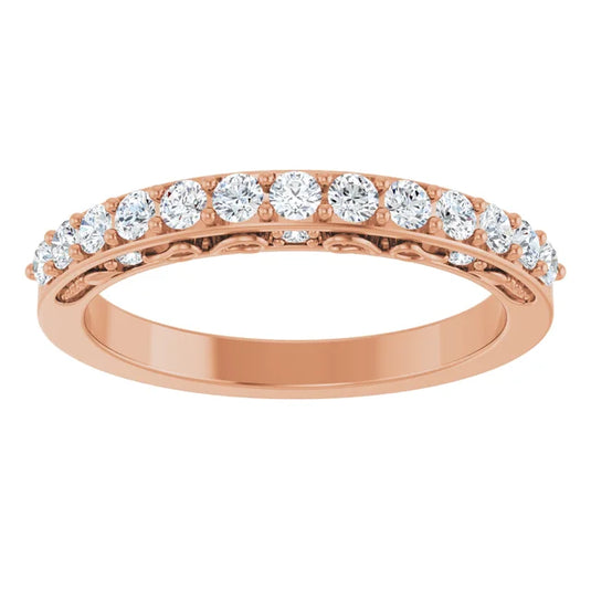 Round Lab-Grown Diamond Wedding Band