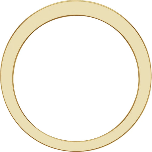 Dazzling Natural Diamond Anniversary Band Yellow Gold Top View