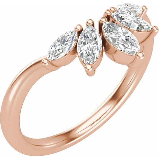 Marquise Magic Lab-Grown Diamond Wedding Band