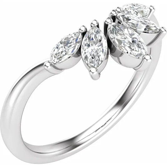 Marquise Magic Lab-Grown Diamond Wedding Band