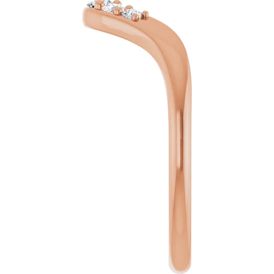 Five Stone Lab Grown Wedding Band