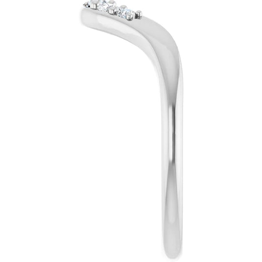 Five Stone Lab Grown Wedding Band