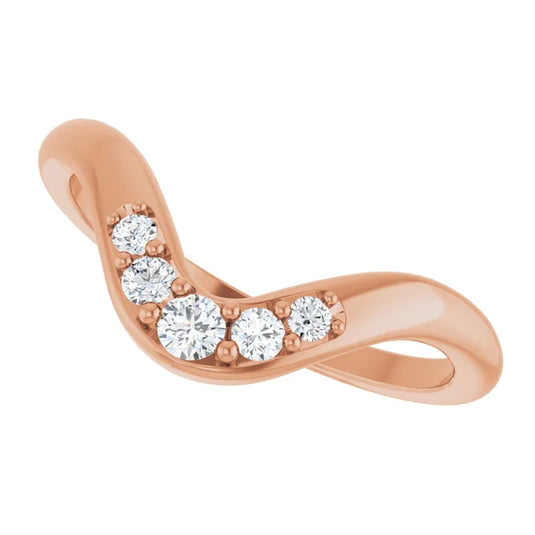 Five Stone Lab Grown Wedding Band