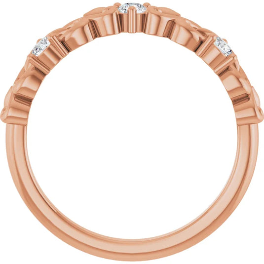 Rhodium Plated Womens Wedding Band