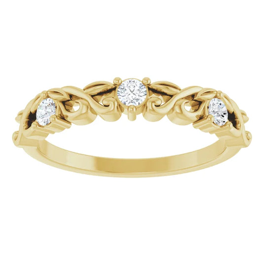 Rhodium Plated Womens Wedding Band