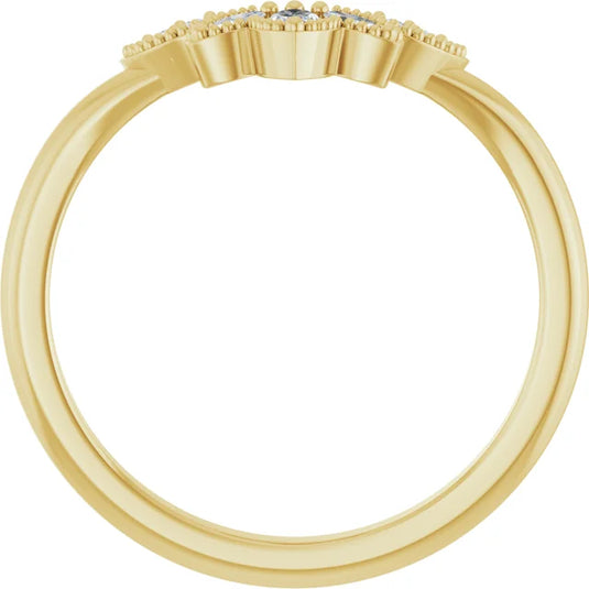 Marquise Cut Diamonds Wedding Band