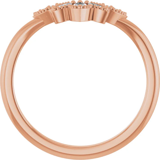 Marquise Cut Diamonds Wedding Band