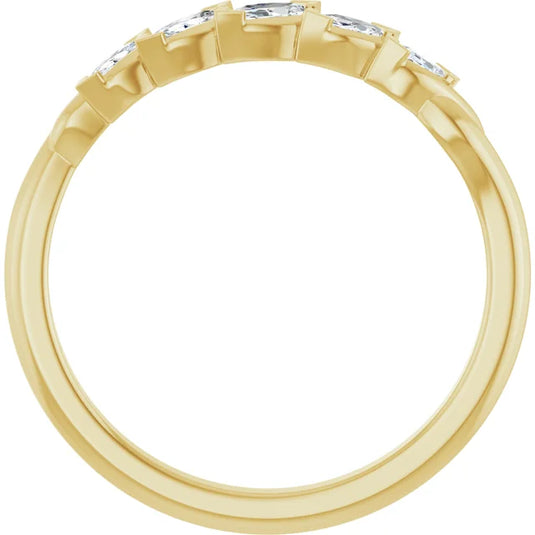 Marquise Diamond Wedding Band