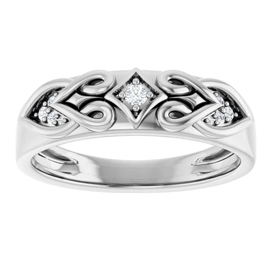 Round Diamond Lab Grown Wedding Band