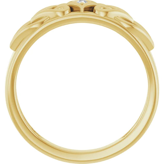 Round Diamond Lab Grown Wedding Band