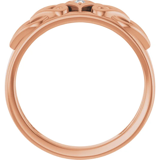 Round Diamond Lab Grown Wedding Band