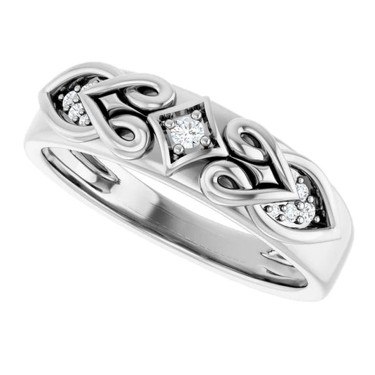 Round Diamond Lab Grown Wedding Band