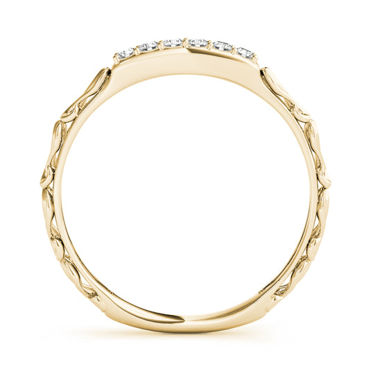 Timeless Curved Wedding Band for Women