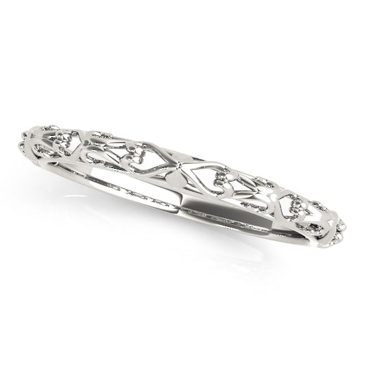 Patterned Wedding Band for Her