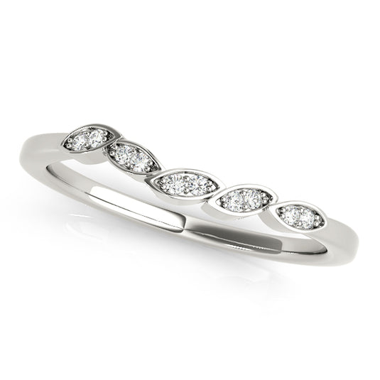 Elegant and Durable 5 Stone Diamond Wedding Band