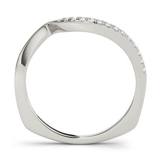 Sleek and Subtle Multi Stone Women’s Wedding Band