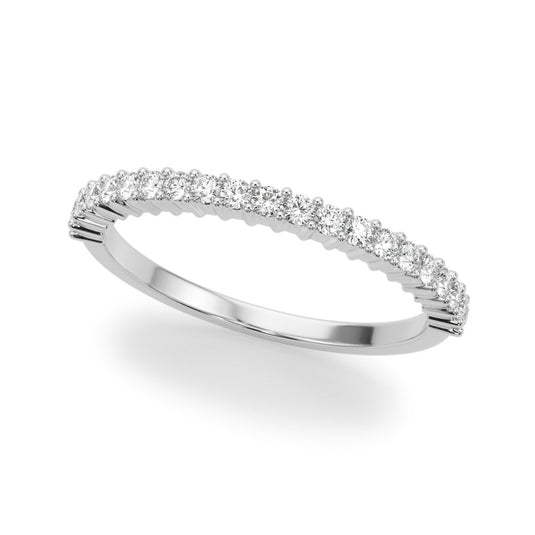 Prong Set Women’s Wedding Band White Gold
