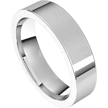 Women’s Comfort Fit Classic Wedding Band White Gold