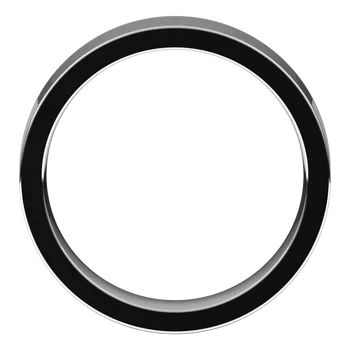 Women’s Comfort Fit Classic Wedding Band White Gold Top View