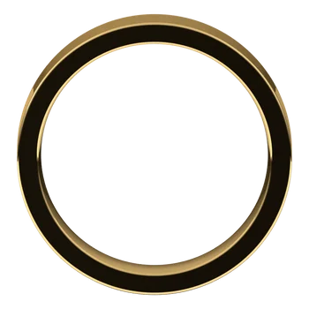 Women’s Comfort Fit Classic Wedding Band Yellow Gold Perspective View