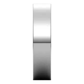 Women’s Comfort Fit Classic Wedding Band White Gold Perspective View