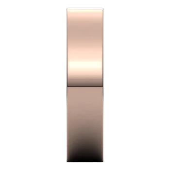 Women’s Comfort Fit Classic Wedding Band Rose Gold Top View