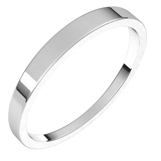 Standard Fit Women’s Flat Tapered Wedding Band