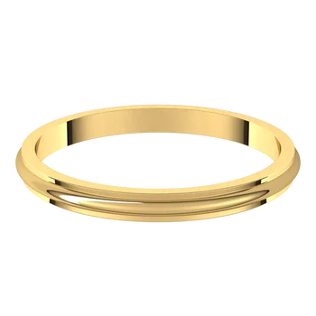 Standard Weight Women’s Half Round Band
