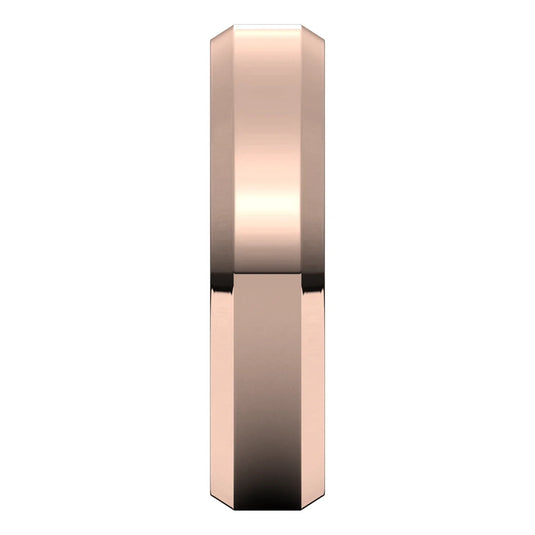5 mm Beveled Edge Comfort Fit Flat Band for Women