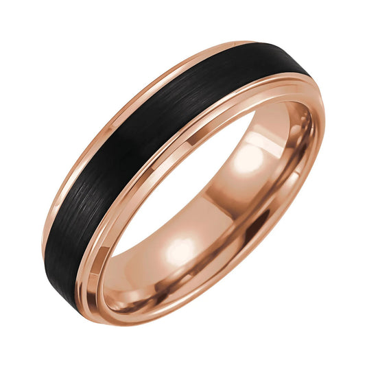 Tungsten Beveled-Edge Men’s Wedding Band