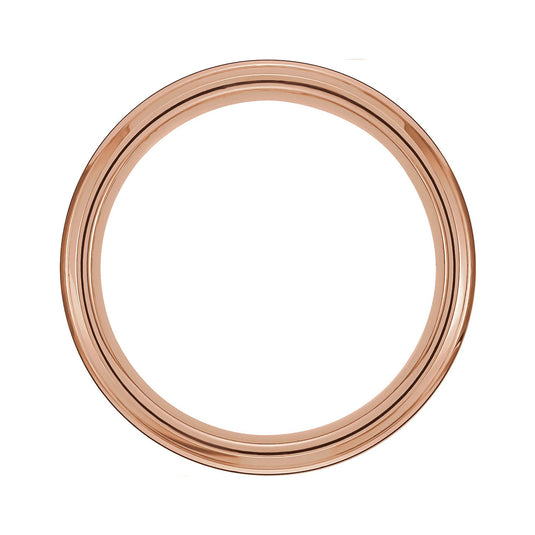 Tungsten Beveled-Edge Men’s Wedding Band Side View