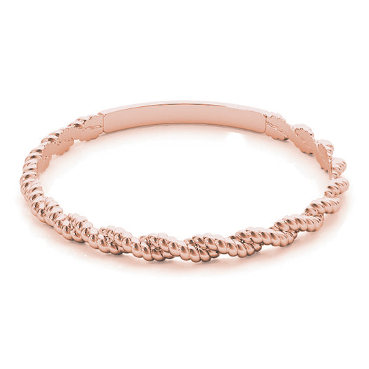 Women’s Trendy Twisted Stackable Wedding Band