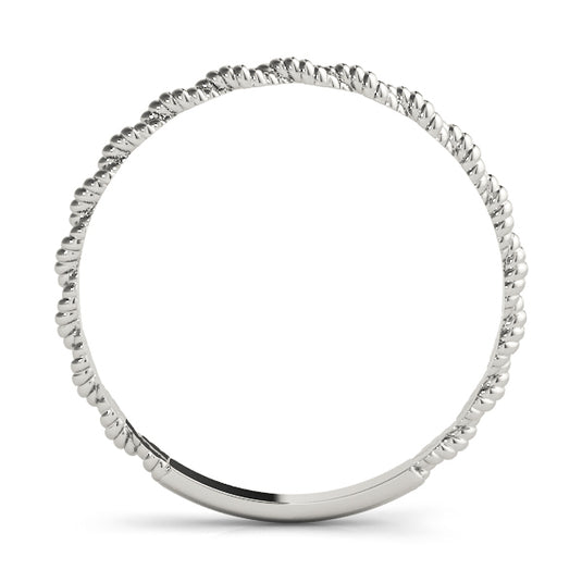 Women’s Trendy Twisted Stackable Wedding Band