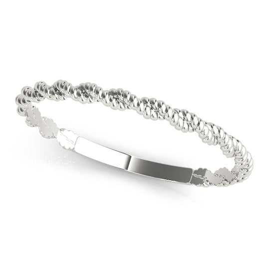 Women’s Trendy Twisted Stackable Wedding Band