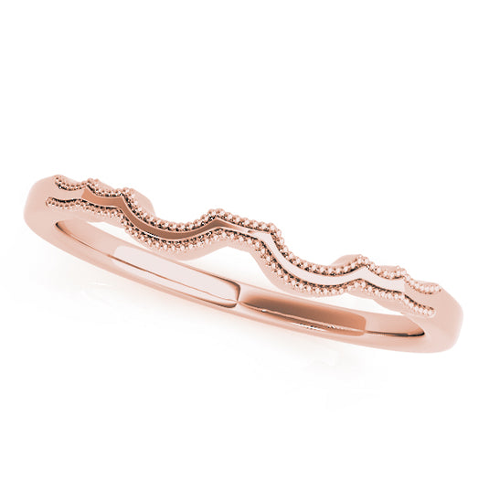 Stylish Contour Wedding Band for Her