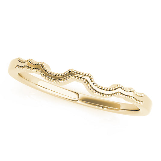 Stylish Contour Wedding Band for Her