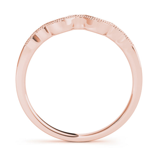Stylish Contour Wedding Band for Her