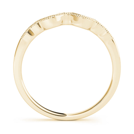 Stylish Contour Wedding Band for Her