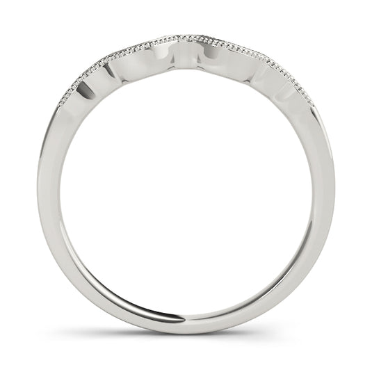 Stylish Contour Wedding Band for Her