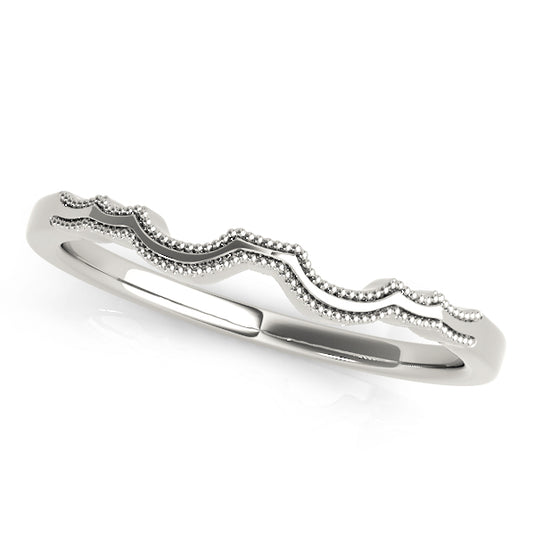 Stylish Contour Wedding Band for Her