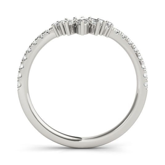 Elegant Marquise Diamond Wedding Band