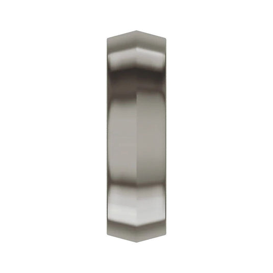 Men's Knife Edge Titanium Wedding Band Side View