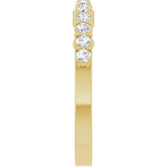 Round Lab-Grown Diamond Wedding Band