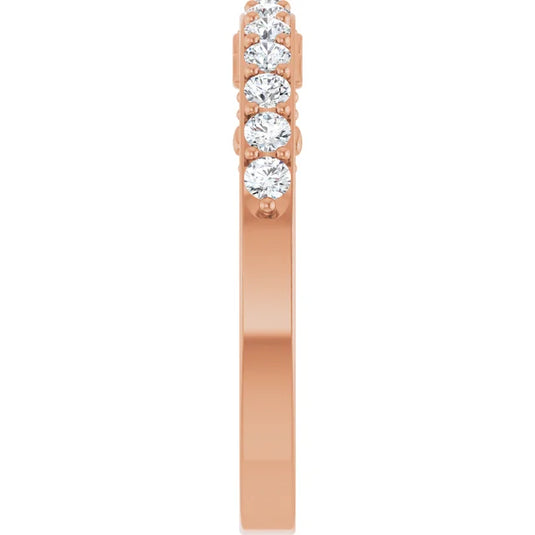 Round Lab-Grown Diamond Wedding Band