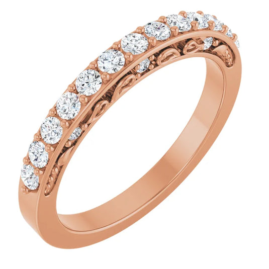 Round Lab-Grown Diamond Wedding Band
